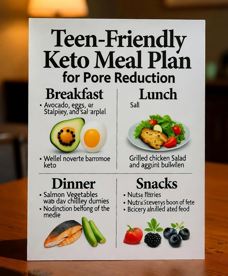 Crafting a Teen-Friendly Keto Meal Plan for Pore Reduction
