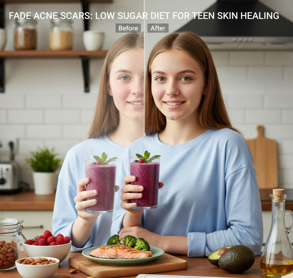 Fade Acne Scars: Low Sugar Diet for Teen Skin Healing