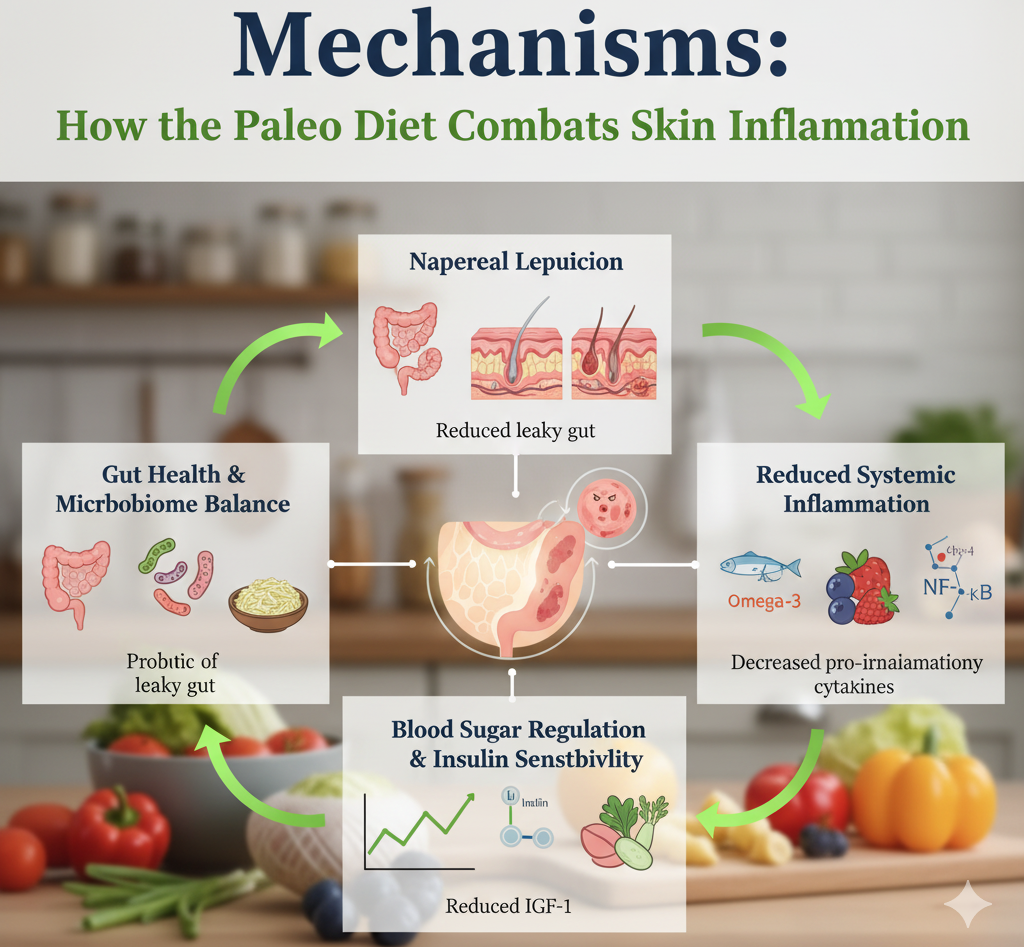 Mechanisms How the Paleo Diet Combats Skin Inflammation