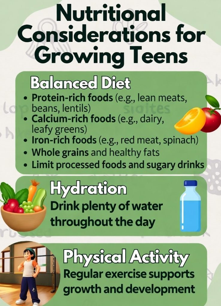 Nutritional Considerations for Growing Teens