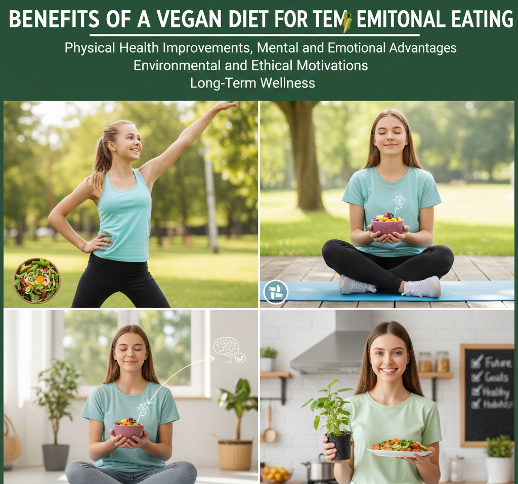 Benefits of a Vegan Diet for Teens with Emotional Eating