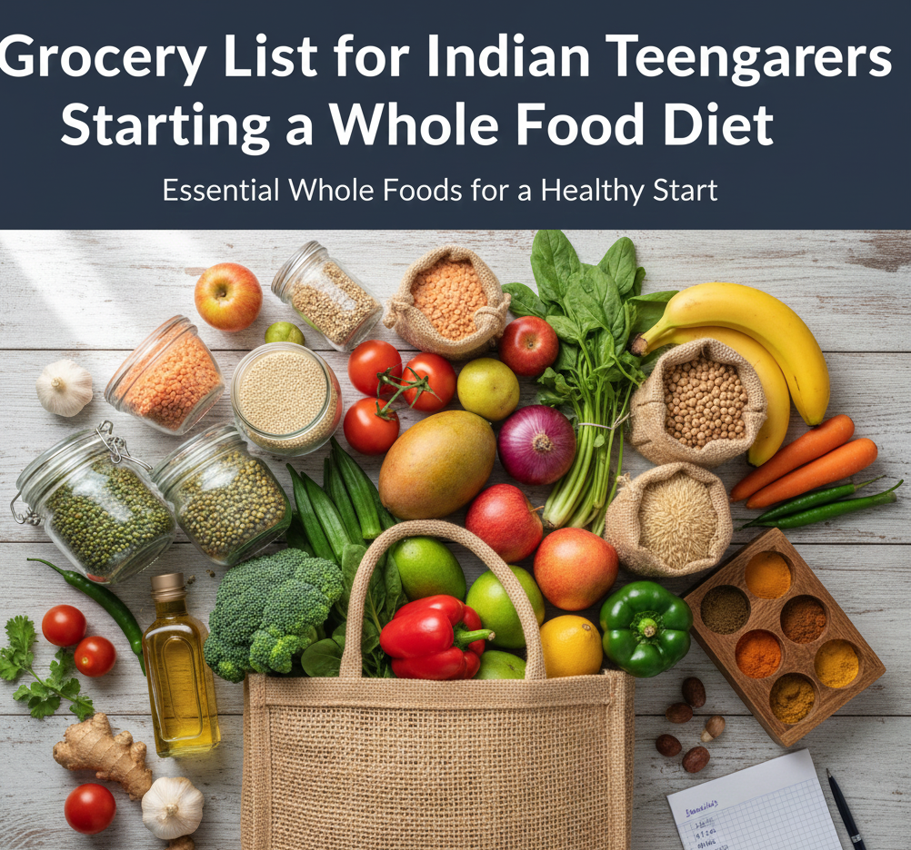 Grocery List for Indian Teenagers Starting a Whole Food Diet