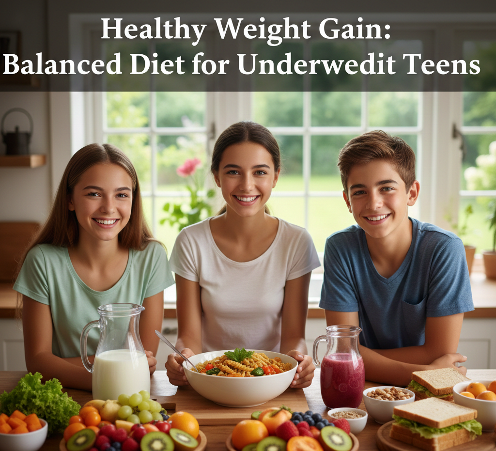 Healthy Weight Gain Balanced Diet for Underweight Teens