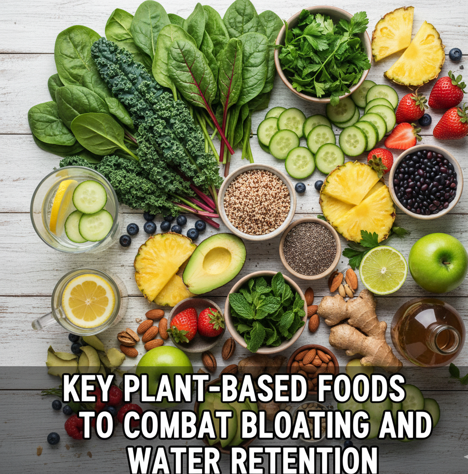 Key Plant-Based Foods to Combat Bloating and Water Retention