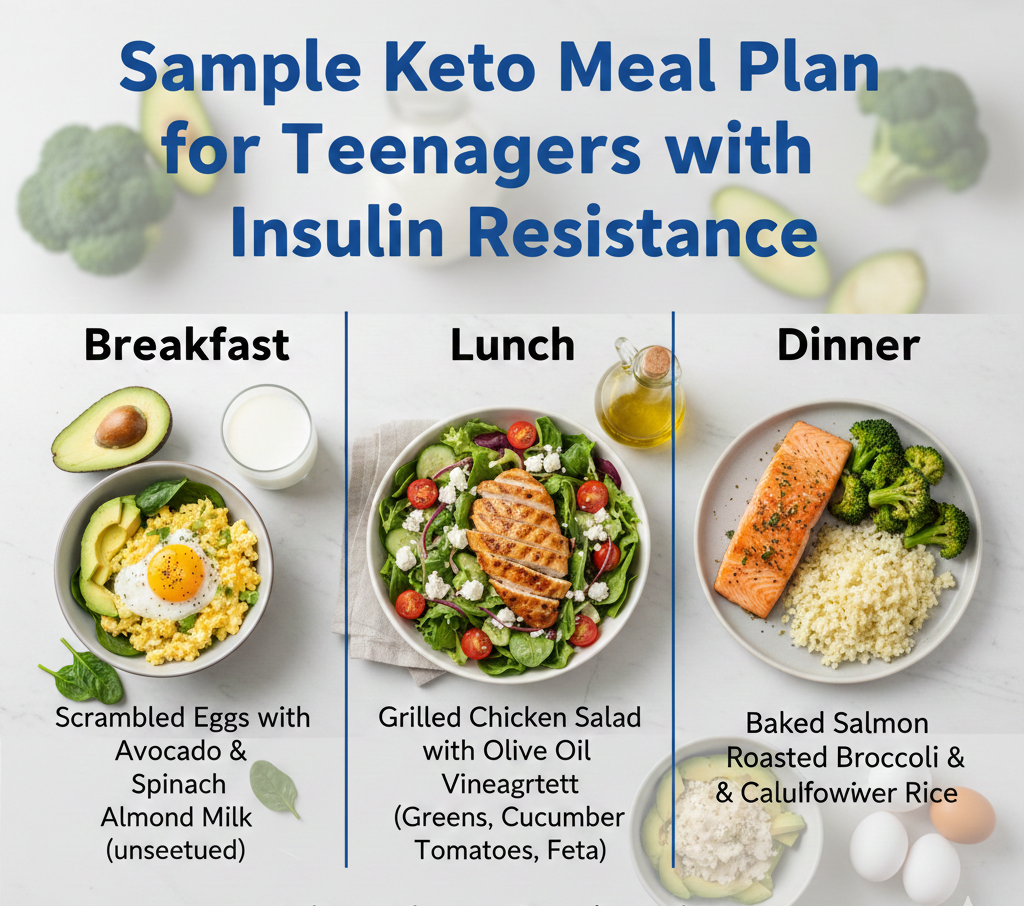 Sample Keto Meal Plan for Teenagers with Insulin Resistance