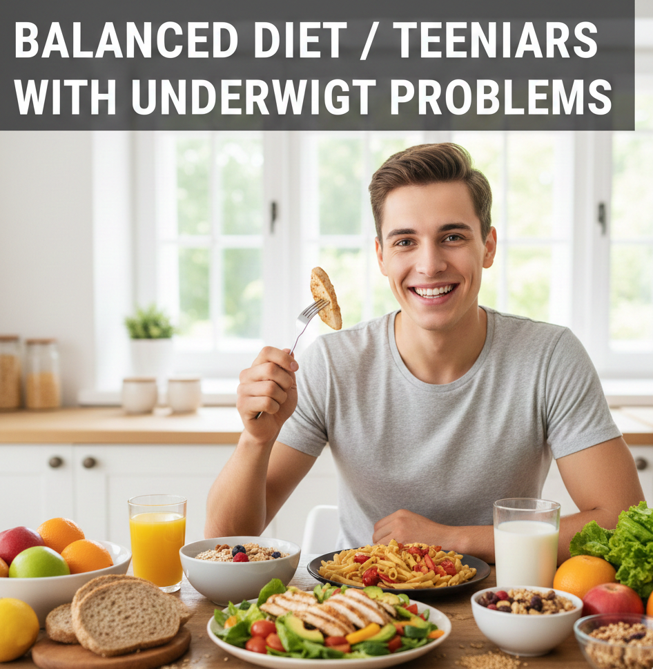 balanced diet for teenagers with underweight problems
