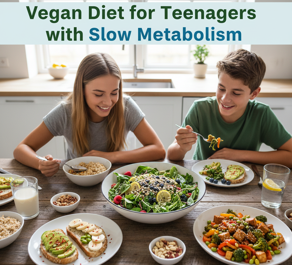 vegan diet for teenagers with slow metabolism
