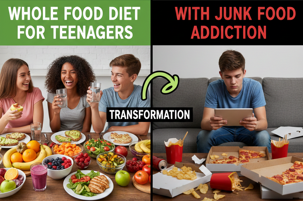 whole food diet for teenagers with junk food addiction